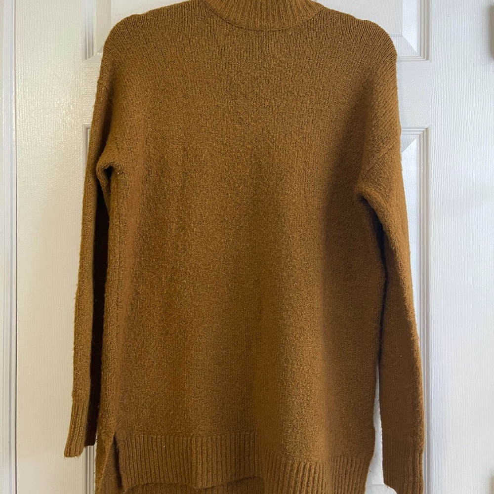 Turtle neck sweater mustard color